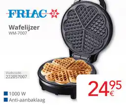 Eldi Friac Wafelijzer WM-7007 aanbieding