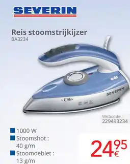 Eldi Severin Reis stoomstrijkijzer BA3234 aanbieding