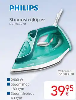 Eldi Philips Stoomstrijkijzer DST3030/70 aanbieding