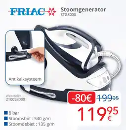 Eldi Friac Stoomgenerator STG8000 aanbieding