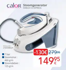 Eldi calor Stoomgenerator SV8024 CO EXPRESS aanbieding