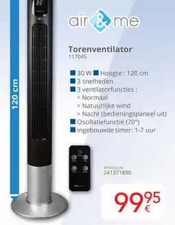 Eldi air & me Torenventilator 117045 aanbieding
