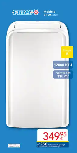 Eldi Friac Mobiele airco AC1200 aanbieding