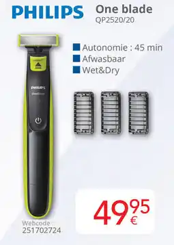 Eldi Philips One blade QP2520/20 aanbieding