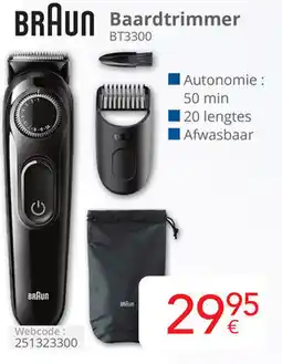 Eldi Braun baardtrimmer BT3300 aanbieding