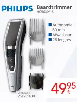 Eldi Philips baardtrimmer HC5630/15 aanbieding