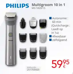 Eldi Philips multigroom 10 in 1 MG 5920/15 aanbieding