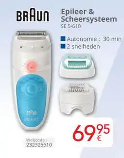Eldi Braun epileer & scheersysteem SE 5-610 aanbieding