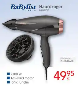Eldi BaByliss Haardroger 6709DE aanbieding