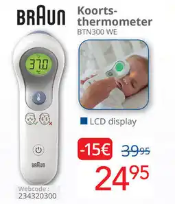 Eldi Braun Koortsthermometer BTN300 WE aanbieding