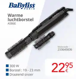Eldi BaByliss Warme luchtborstel AS86E aanbieding