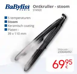 Eldi BaByliss Ontkruller - stoom ST492E aanbieding