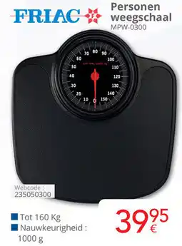 Eldi Friac Personen weegschaal MPW-0300 aanbieding