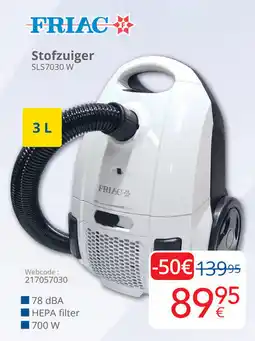 Eldi Friac Stofzuiger SLS7030 W aanbieding