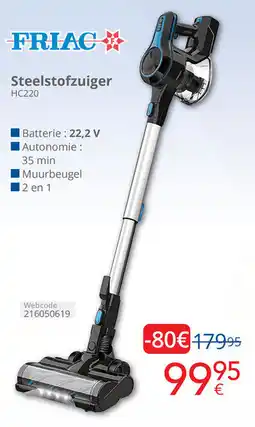 Eldi Friac Steelstofzuiger HC220 aanbieding