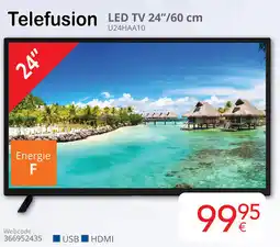 Eldi Telefusion LED TV 24"/60 cm U24HAA10 aanbieding