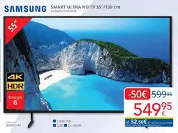 Eldi Samsung smart ultra HD TV 55"/139 cm UE55DU7190UXXN aanbieding