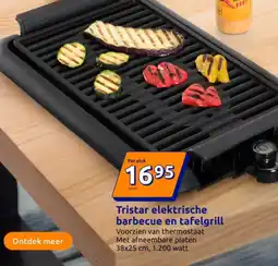 Action Tristar elektrische barbecue en tafelgrill aanbieding