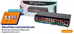 Action DécoTime twinmarkerset aanbieding