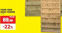 Hubo Poort voor recht scherm aanbieding