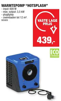Hubo Warmtepomp hotsplash aanbieding