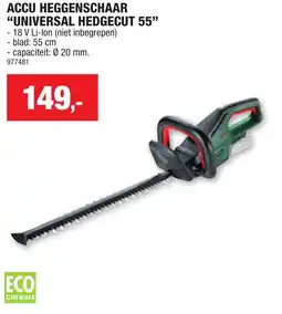 Hubo Accu heggenschaar universal hedgecut 55 aanbieding