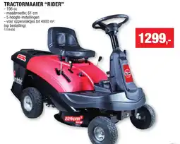Hubo Tractormaaier rider aanbieding
