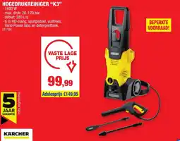 Hubo Hogedrukreiniger K3 aanbieding