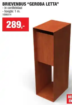 Hubo Brievenbus GEROBA LETTA aanbieding