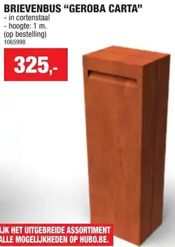 Hubo Brievenbus GEROBA CARTA aanbieding