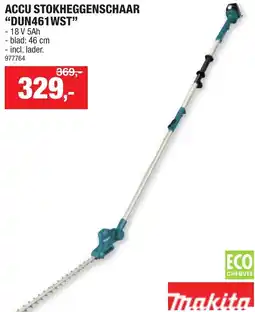 Hubo Accu stokheggenschaar DUN461WST aanbieding