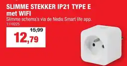 Hubo Slimme stekker ip21 type e met WIFI aanbieding