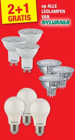 Hubo Op alle ledlampen van sylvania aanbieding