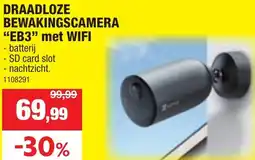 Hubo Draadloze bewakingscamera EB3 met WIFI aanbieding