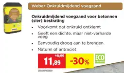 Hubo Weber Onkruidmijdend voegzand aanbieding