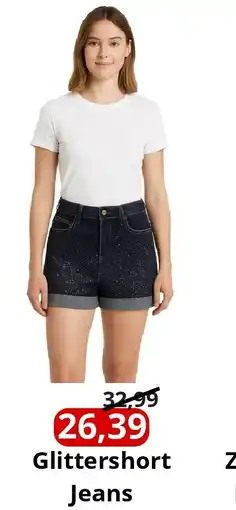 NH Market Glittershort Jeans aanbieding