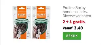 Intratuin Proline Boxby hondensnacks aanbieding