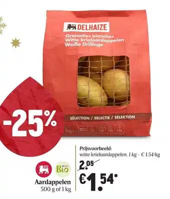 Delhaize Aardappelen 500g aanbieding