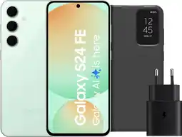 Coolblue Samsung Galaxy S24 FE 256GB Groen 5G + Accessoirepakket aanbieding