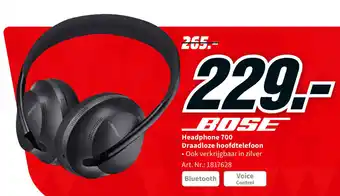 MediaMarkt Bose Headphone 700 Draadloze hoofdtelefoon aanbieding