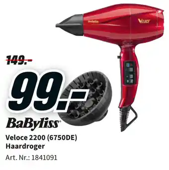 MediaMarkt Babyliss Veloce 2200 (6750DE) Haardroger aanbieding