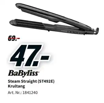 MediaMarkt Babyliss Steam Straight (ST492E) Krultang aanbieding