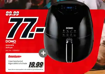 MediaMarkt Domo DO553FR Airfryer aanbieding