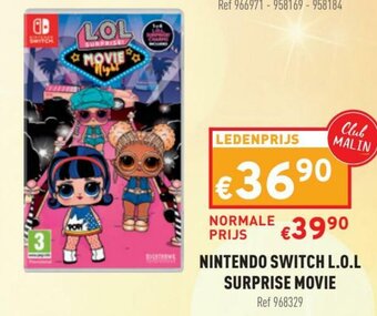 Trafic Nintendo Switch L.O.L. Surprise Movie aanbieding