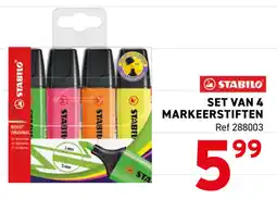Trafic Stabilo Markeerstiften aanbieding