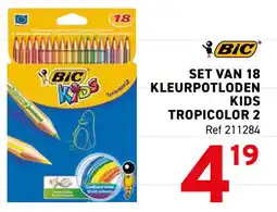 Trafic BiC Kleurpotloden Kids Tropicolor 2 aanbieding