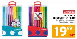 Trafic Stabilo Kleurstiften Pen68 aanbieding
