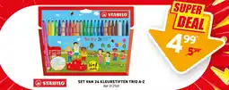 Trafic Stabilo Kleurstiften Trio A-Z aanbieding