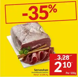 Intermarché Serranoham aanbieding