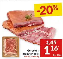 Intermarché Gerookt of Gezouten Spek aanbieding